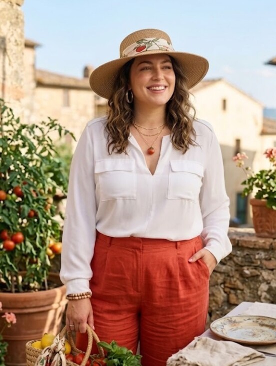 Lord & Taylor Tops - Plus Sized Split Neck Utility Blouse Roll Sleeve Minimalist Office Siren Blouse